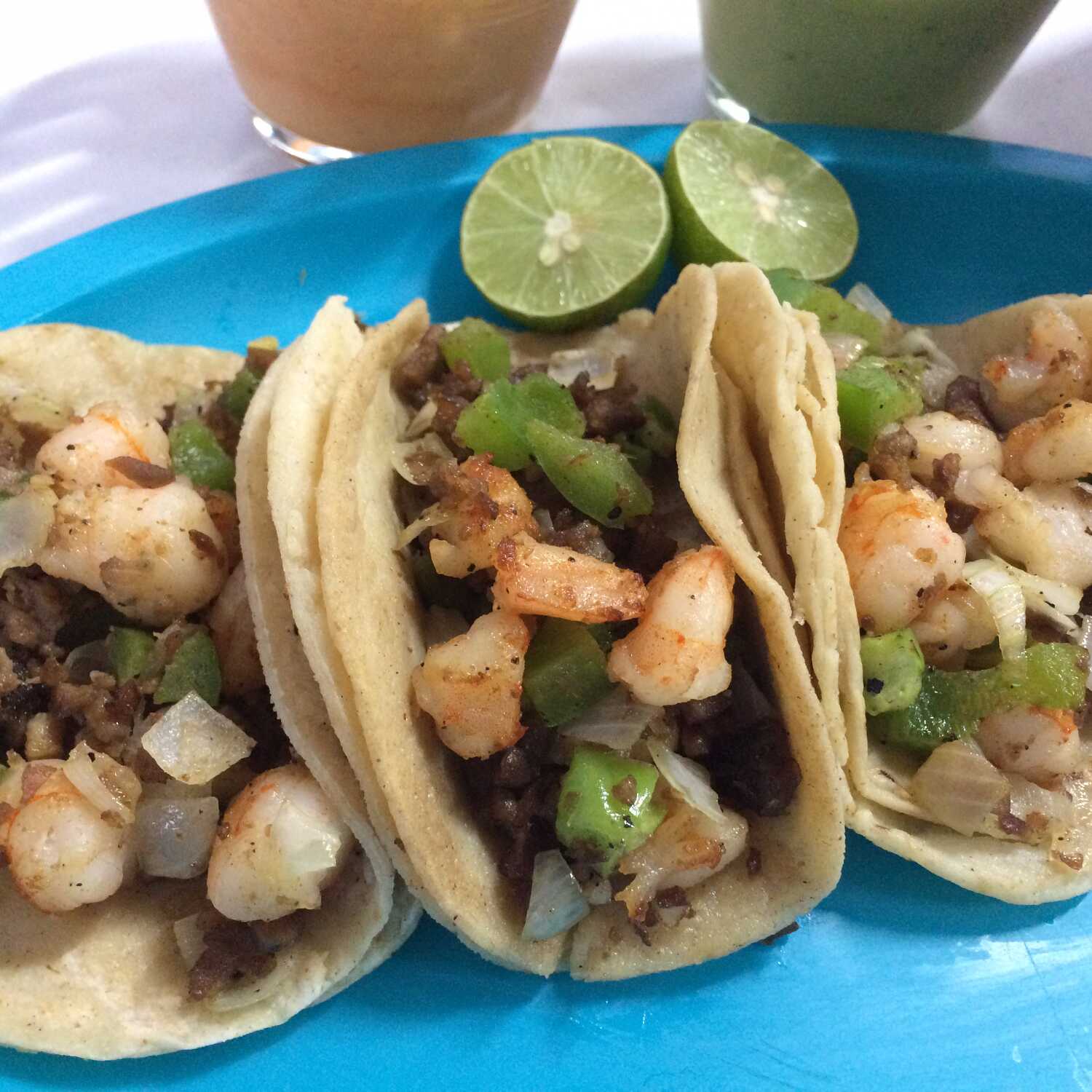 Tacos Mar y Tierra Maíz