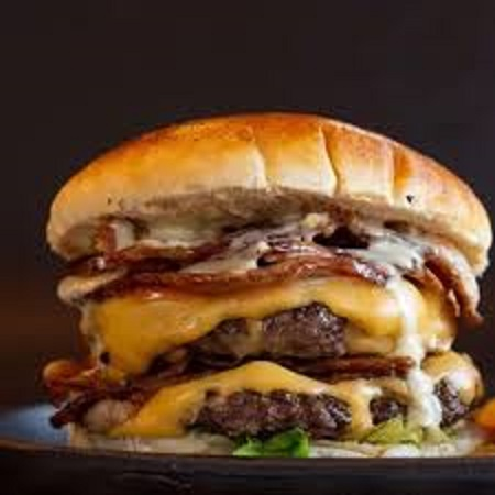Hamburguesa doble carne y tocino 😋