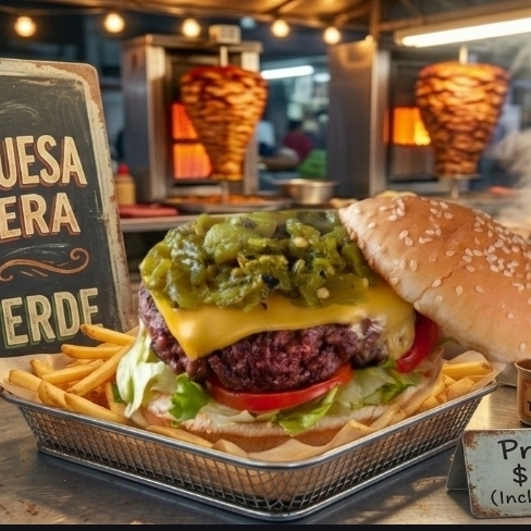 HAMBURGUESA CALLEJERA TATEMADA