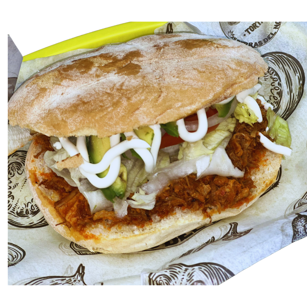 Torta de Pierna Enchilada Chica