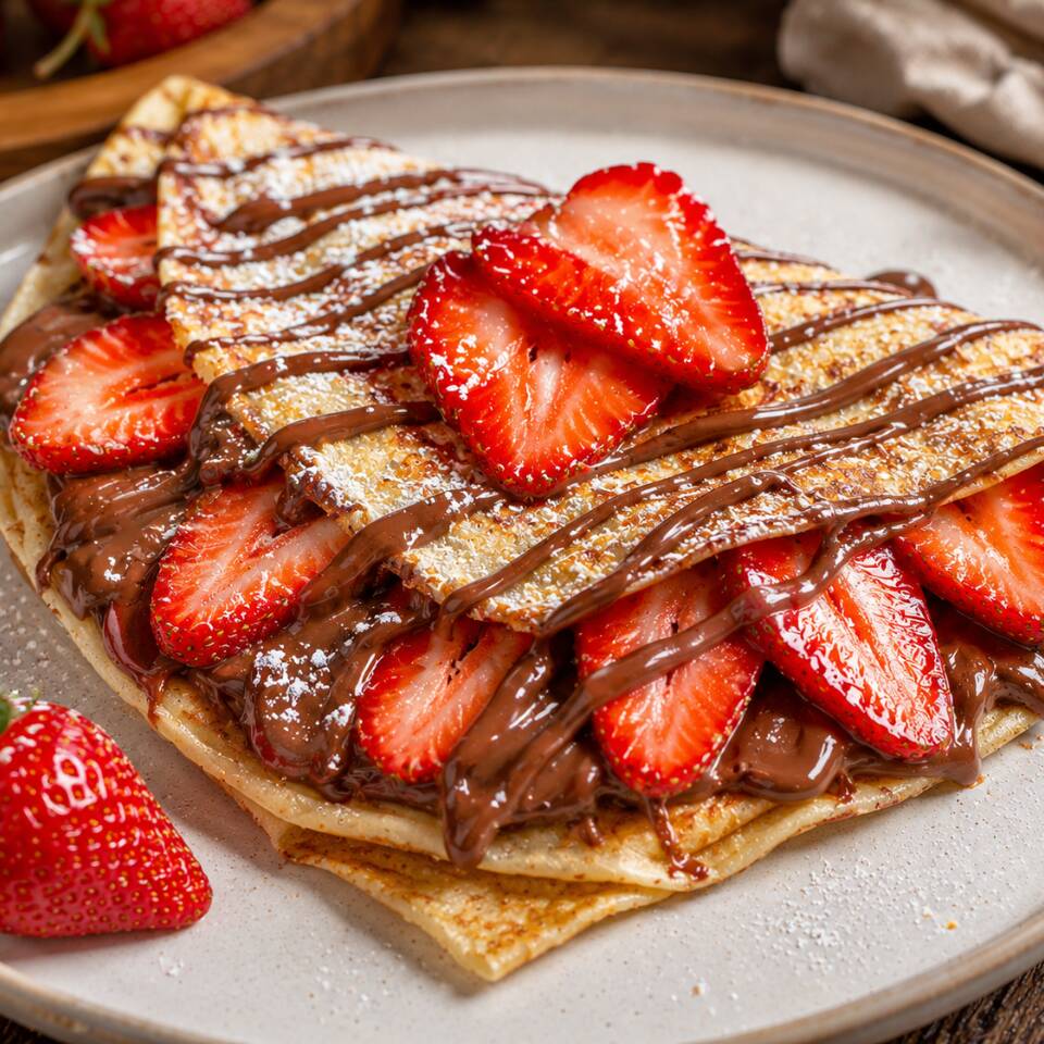 Crepa Nutella Con Fresa