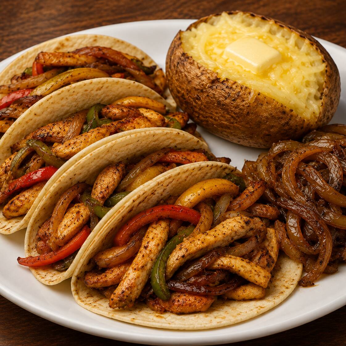Tacos de Fajitas de Pechuga
