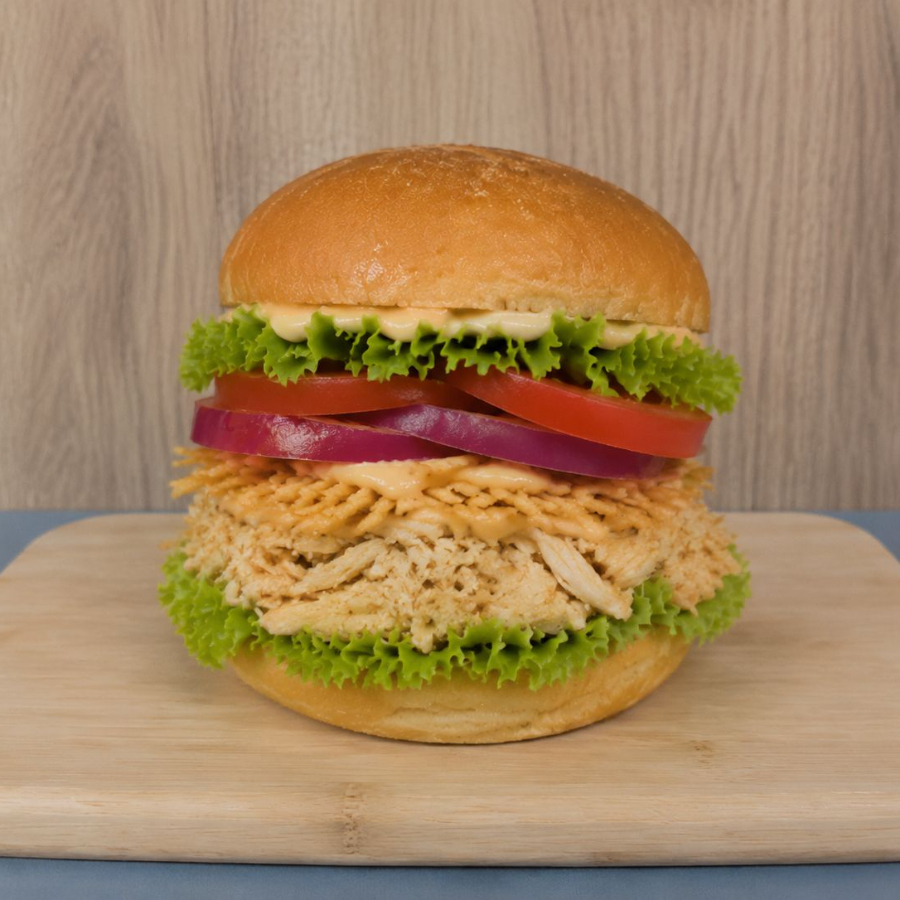 Hamburguesa de Pollo Desmechado