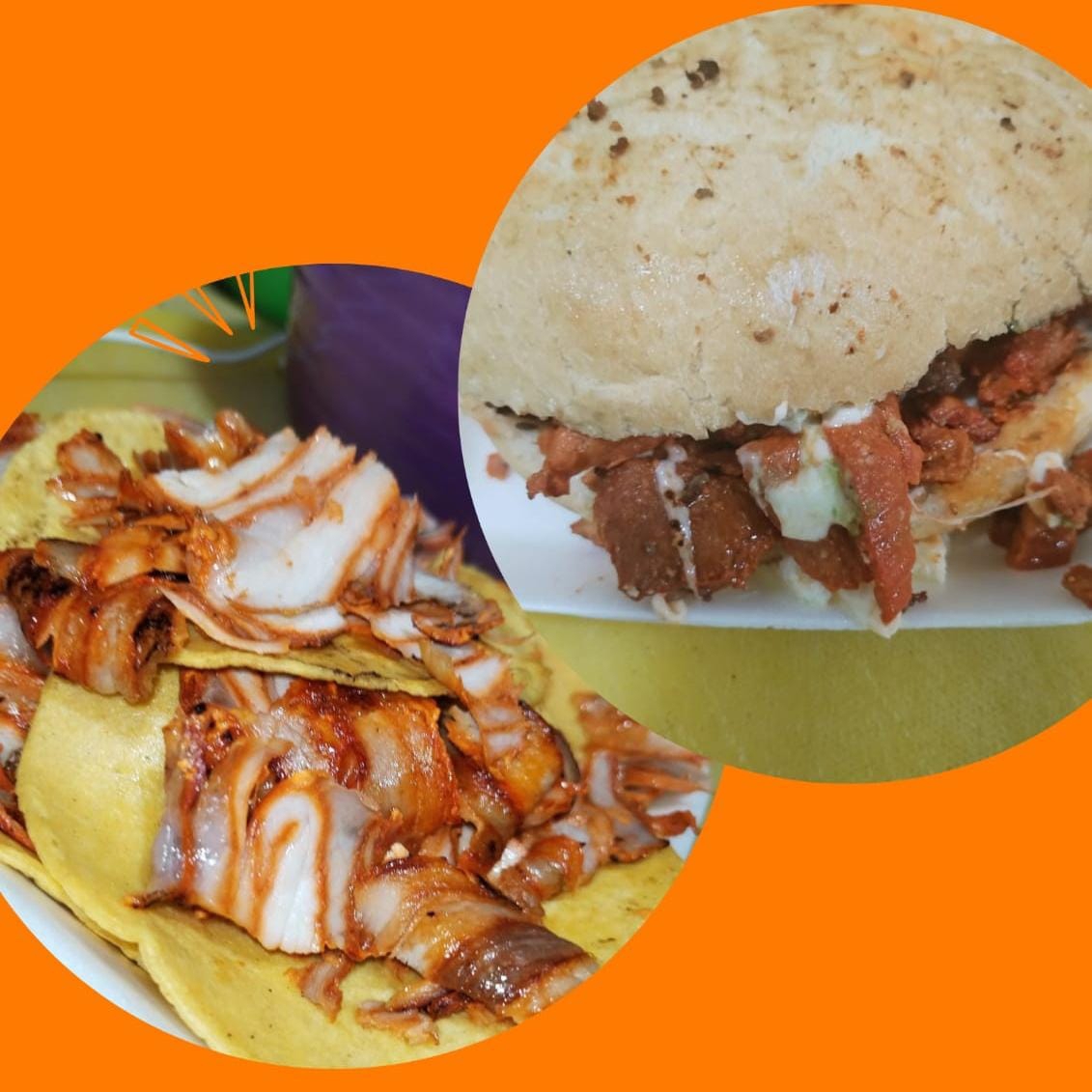 Combo Tacos y Torta Pastor