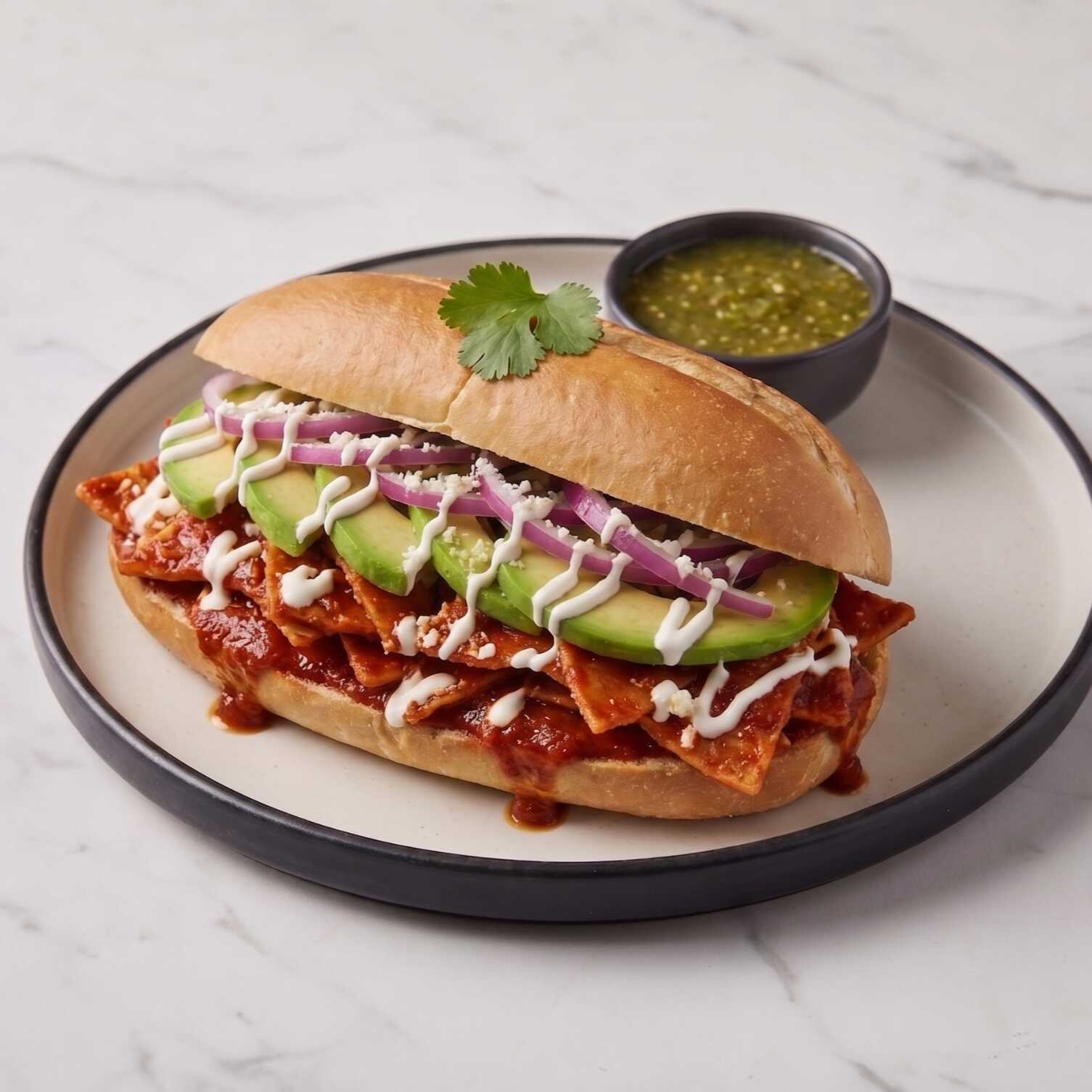 Torta de Chilaquiles