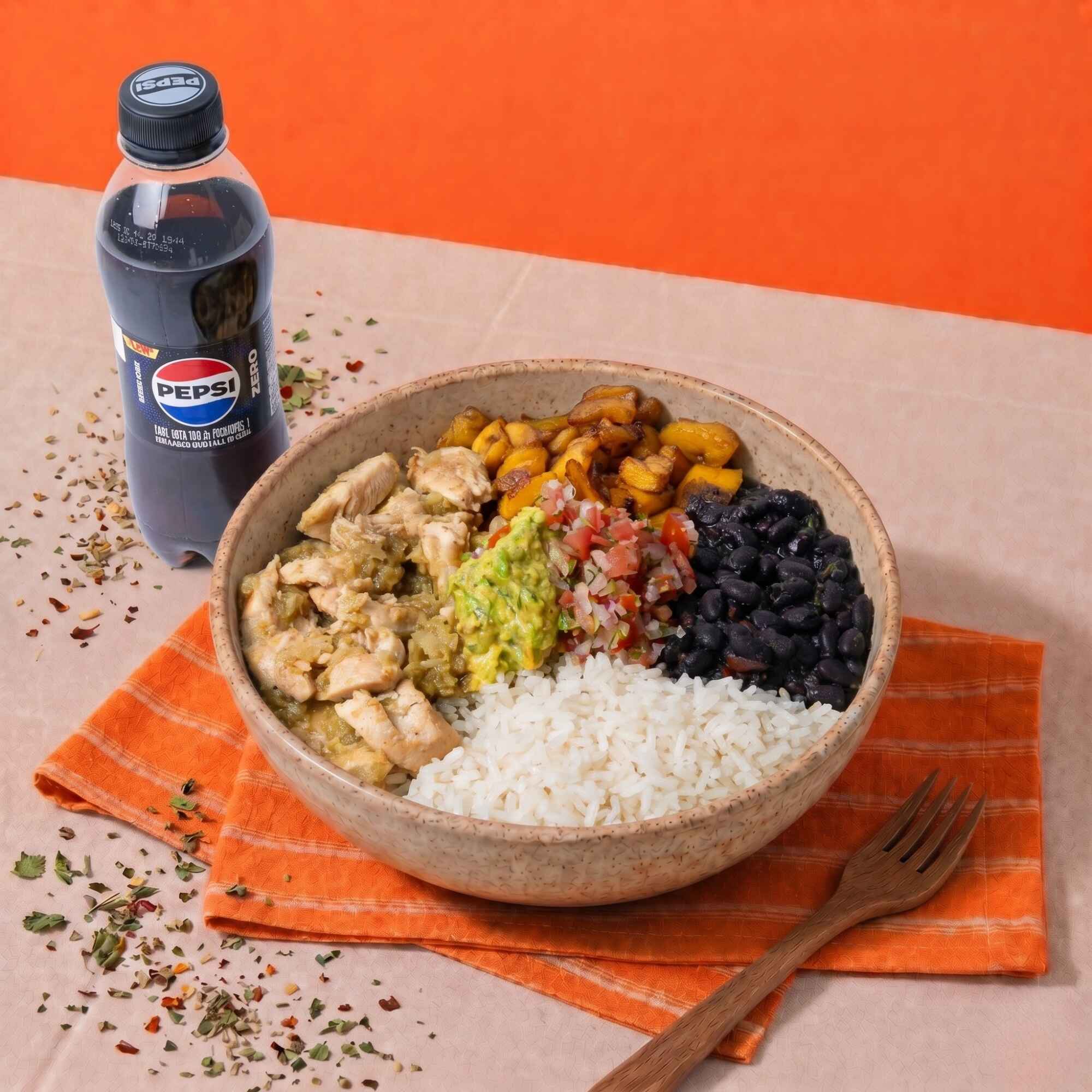 Combo Menú Pollo Tinga Bowl