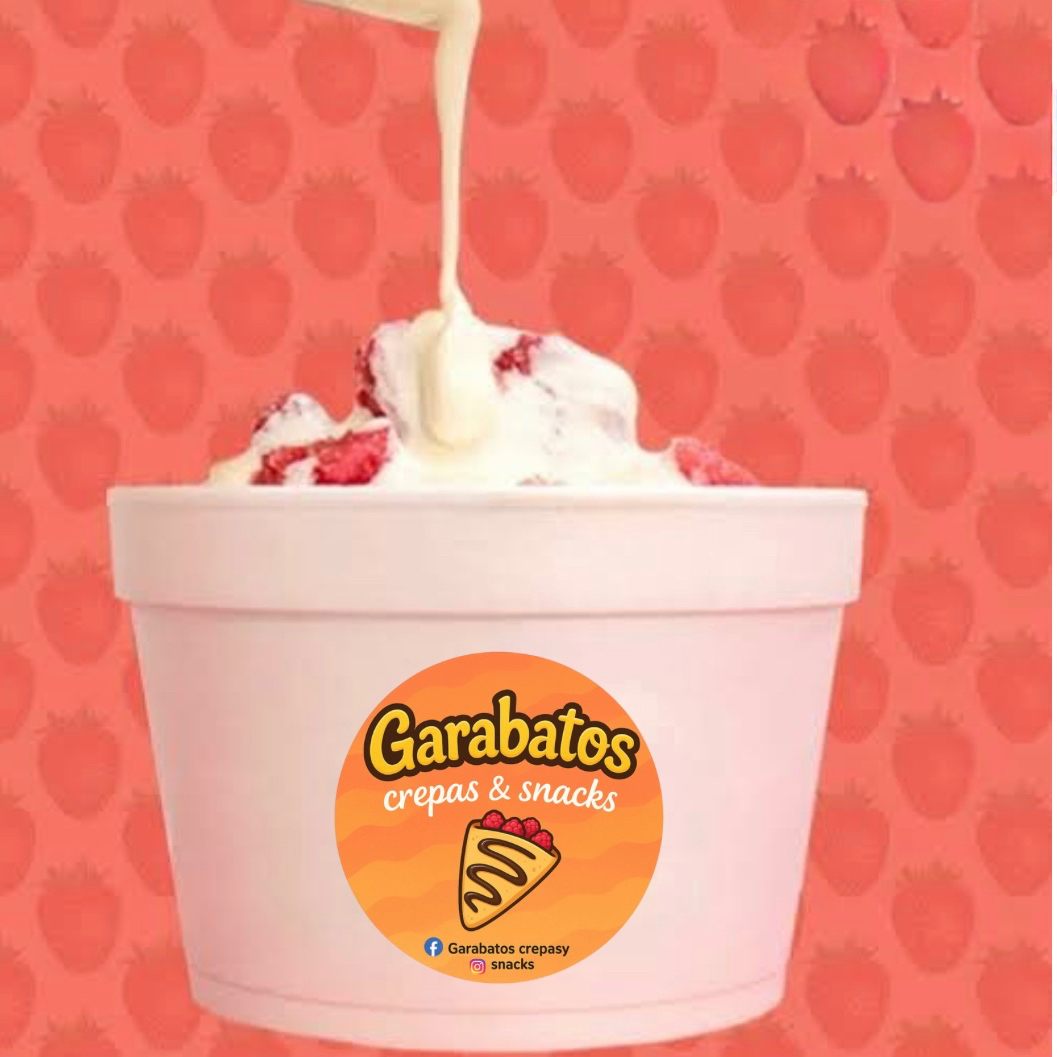 1/2 Fresas con Crema