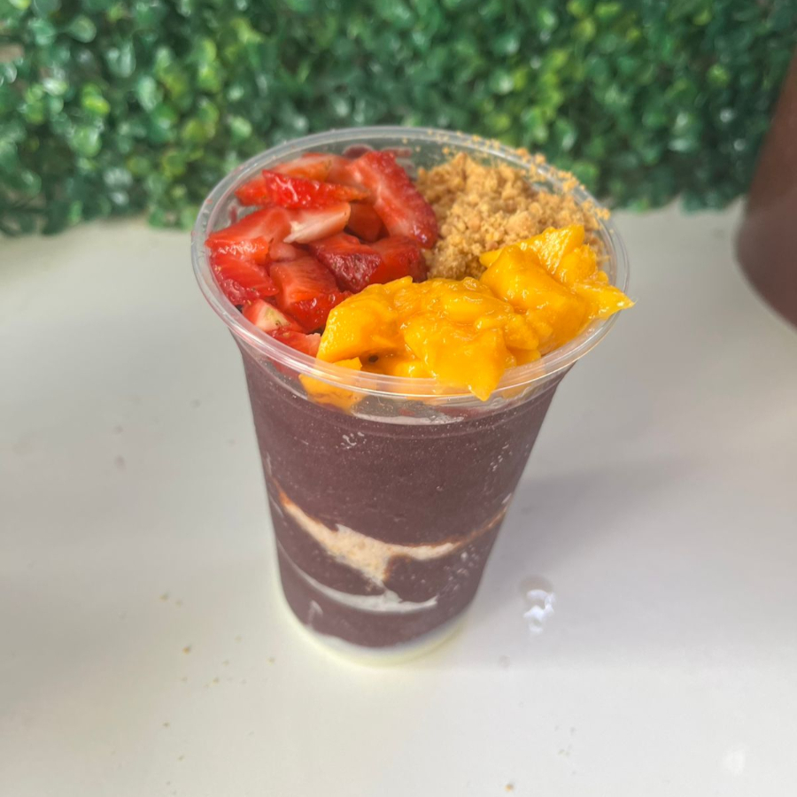 açaí delicioso cremoso e bem caprichado