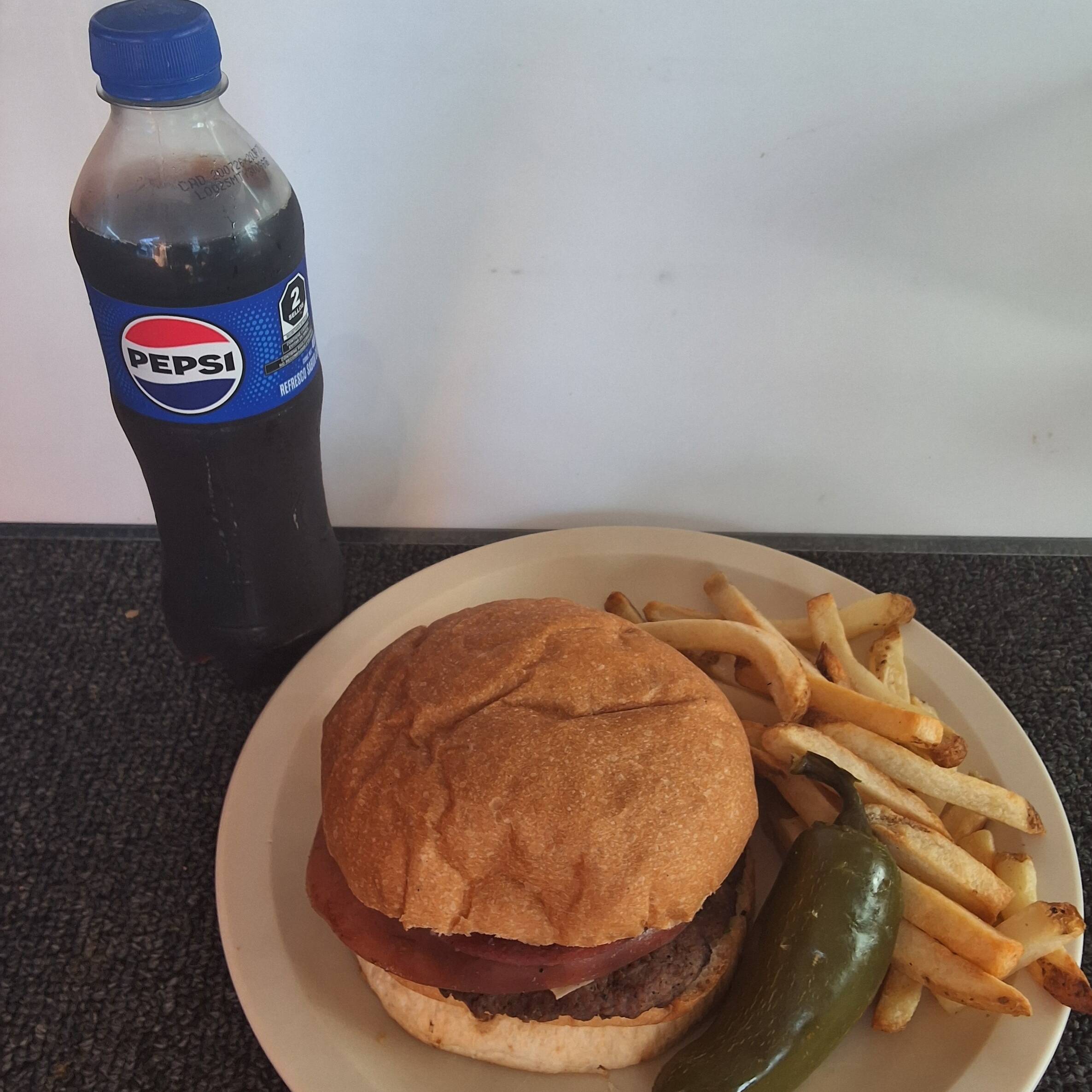 Hamburguesa Súper Speichal Doble con Papas