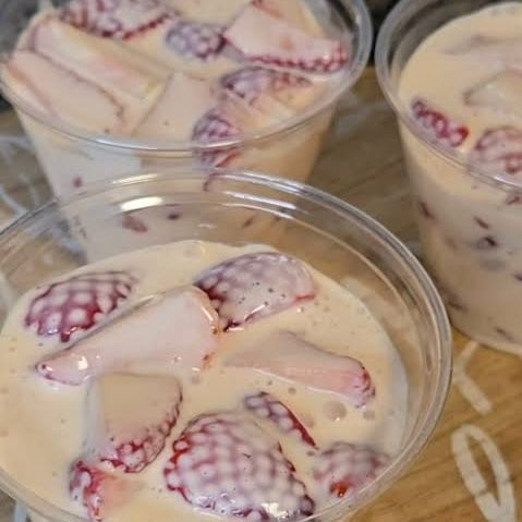 Fresas con crema