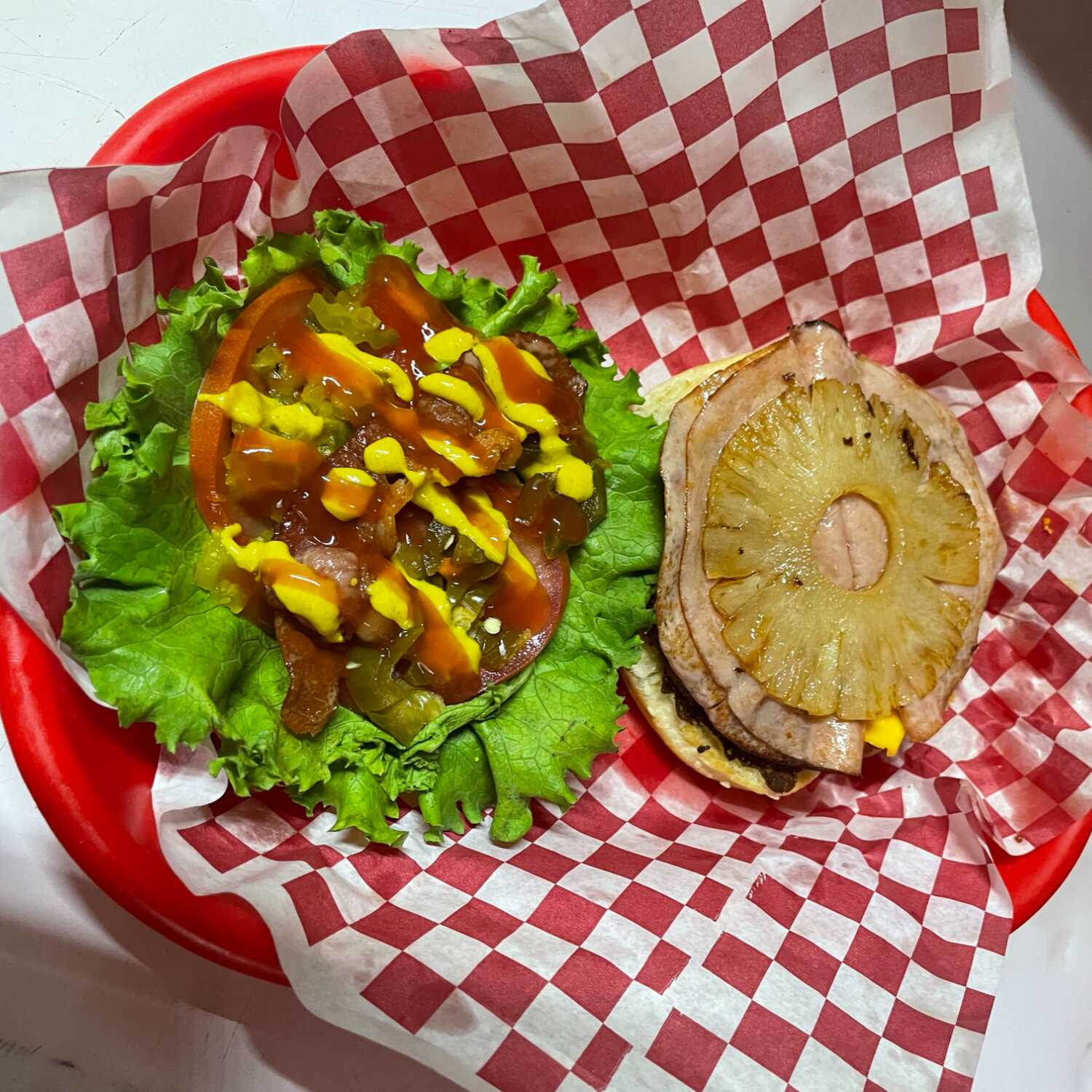 Hamburguesa Tori Hawaiana