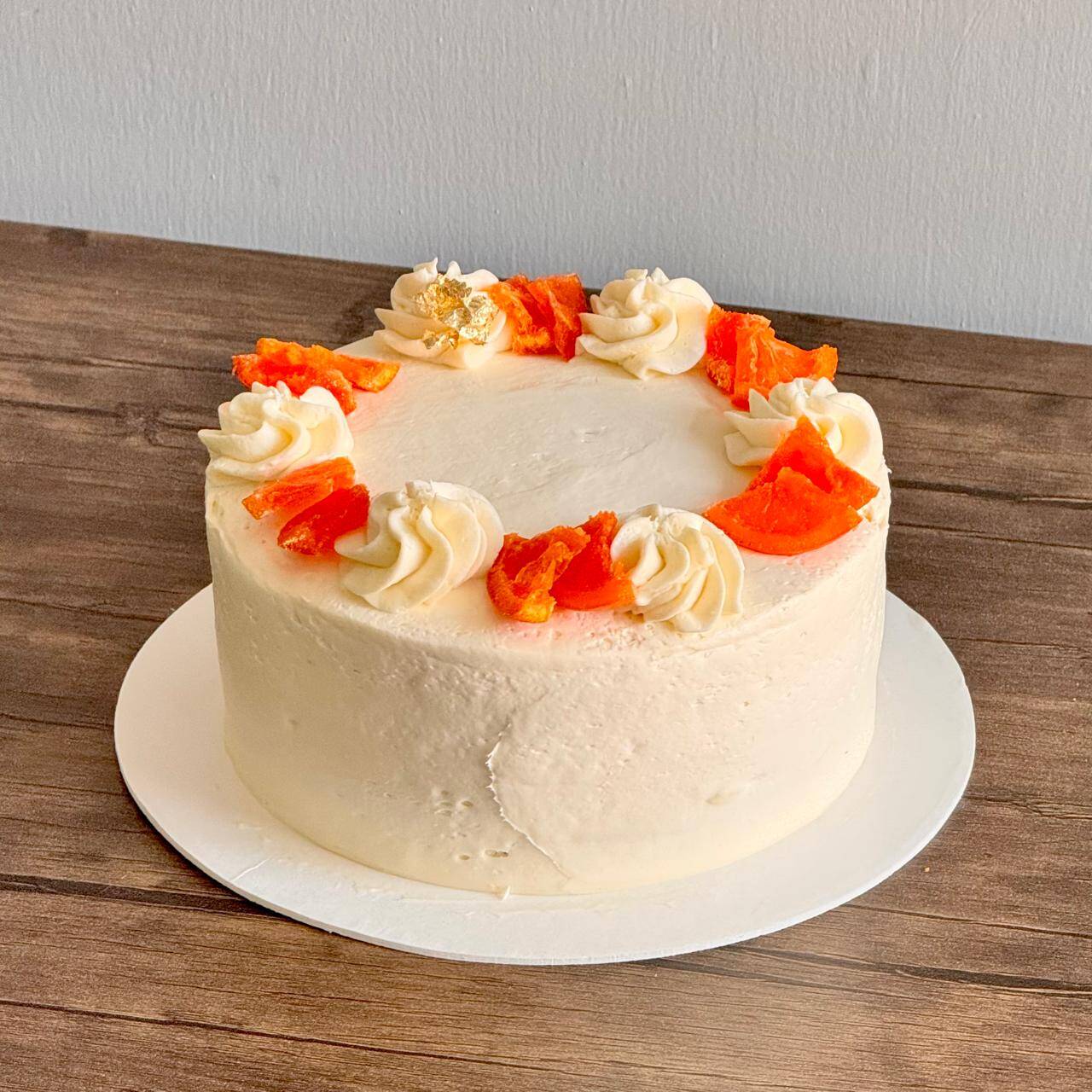Pastel De Mandarina 6 Personas
