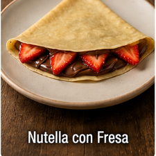 Crepa de NUTELLA con Fresas