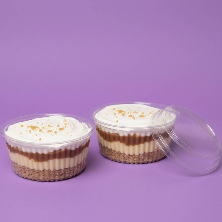 2 Banoffes saborosos do jeito que tu gosta, pote de 170ml cada.