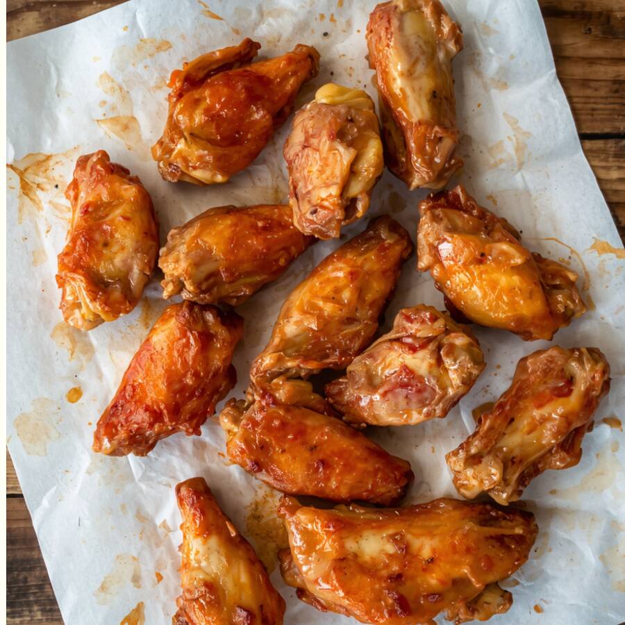 Ricas 🍗Alitas😋+papas+1L. Agua de Jamaica