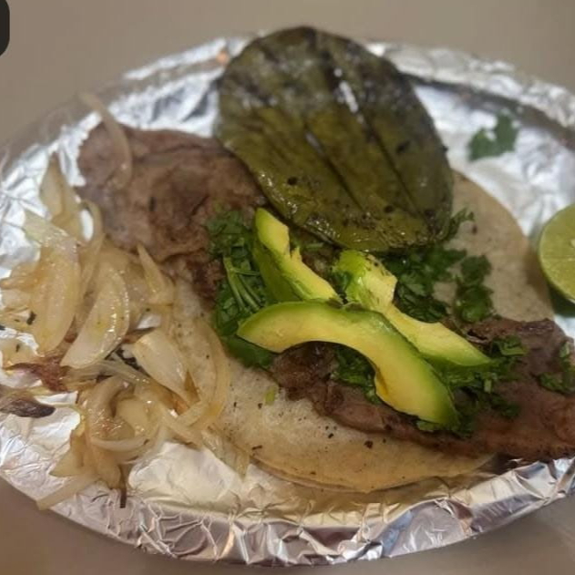 Taco de bistec entero