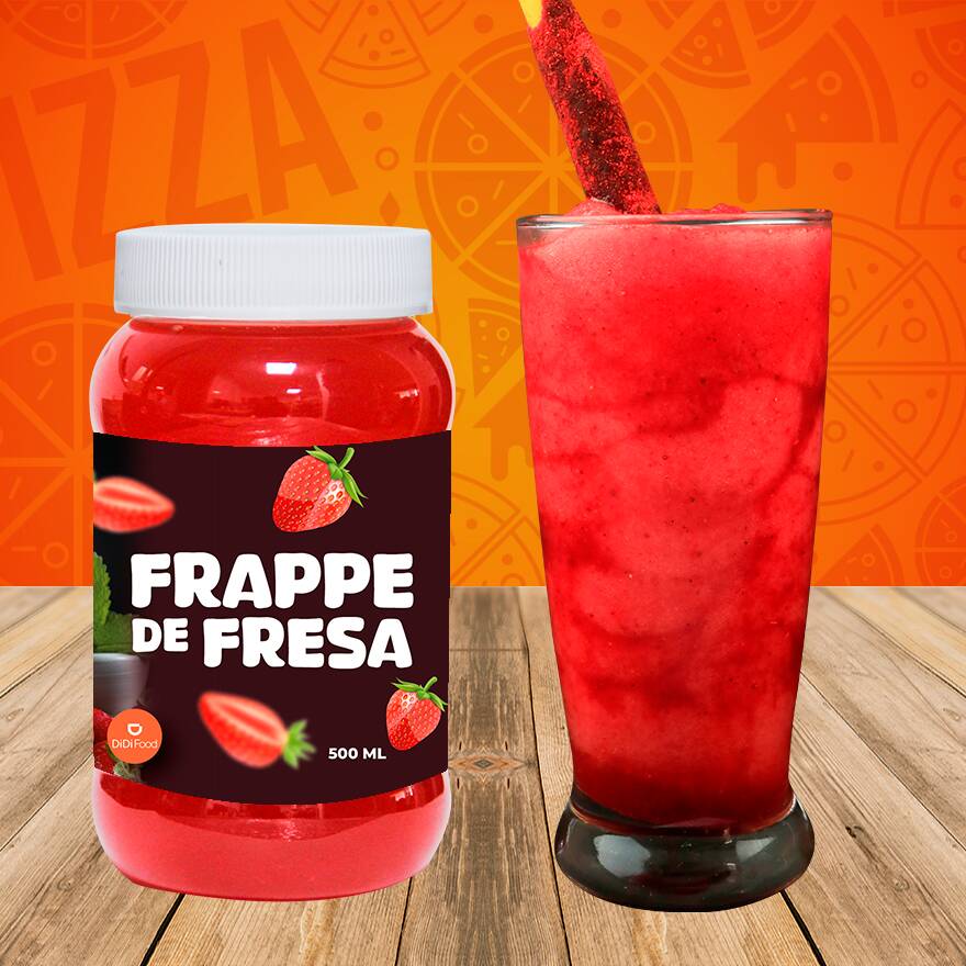 Frappe De Fresa de Agua 500 ml
