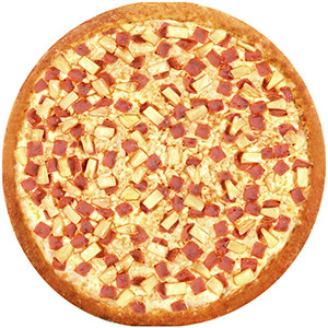 PIZZA MEDIANA JAMÓN PIÑA