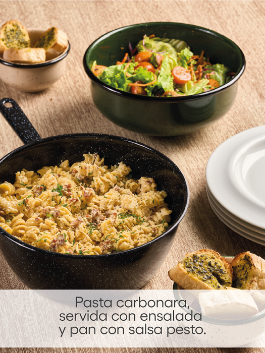 Menu x 4 Pasta Carbonara