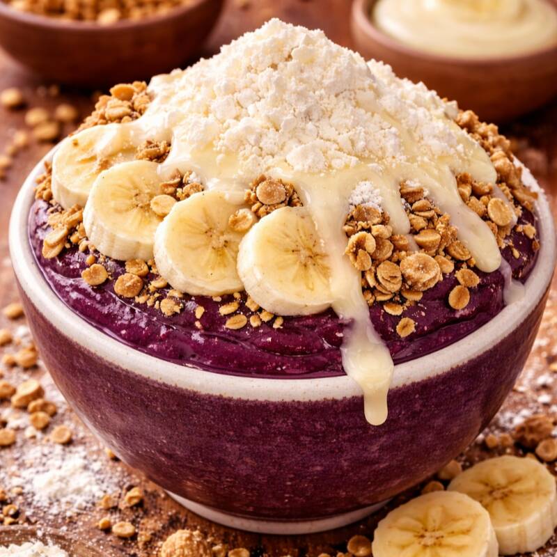 OS COPOS JA VÃO MONTADOS NAO ENVIAMOS ACRÉSCIMOS SEPARADOS PARA ESSE CARDAPIO. INGREDIENTES: GRANOLA, BANANA, LEITE EM PÓ E LEITE CONDENSADO.