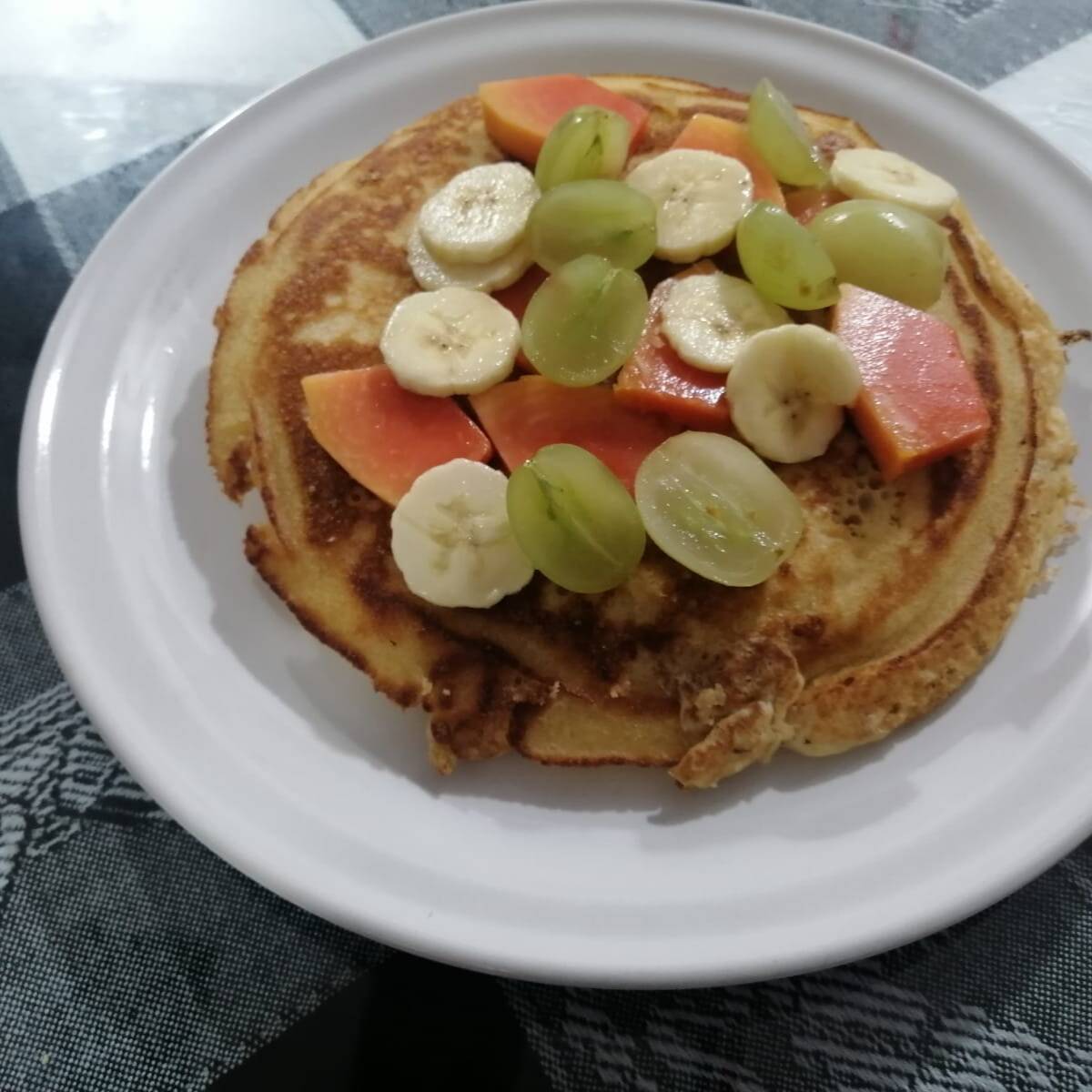 Waffles con Fruta Orden de 3