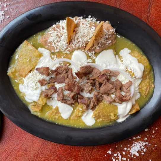 Chilaquiles con Bistek