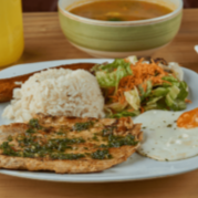 Menú Ejecutivo con Cerdo en Salsa Cantonesa