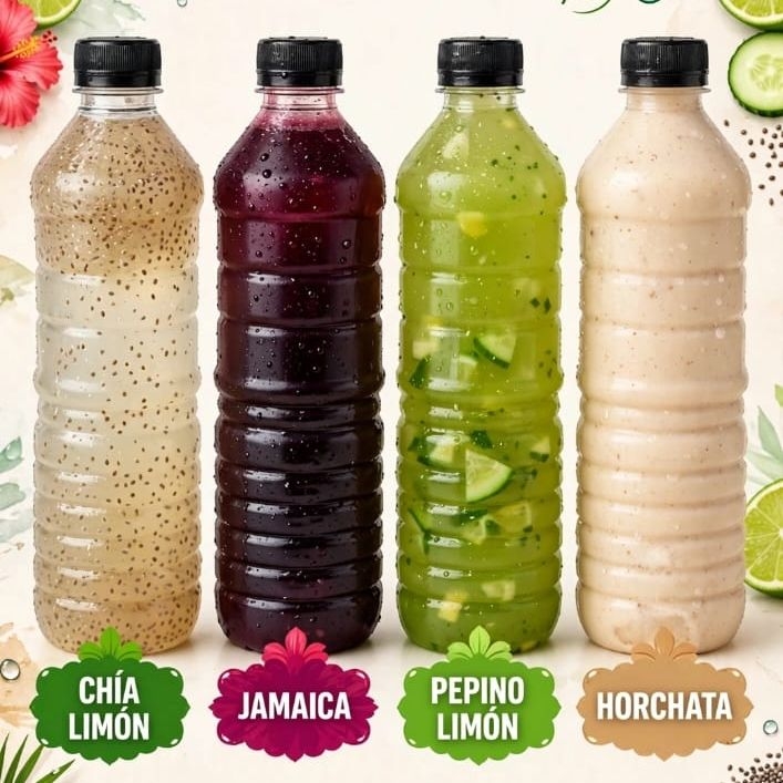 Agua Limon Con Chia Medio Litro