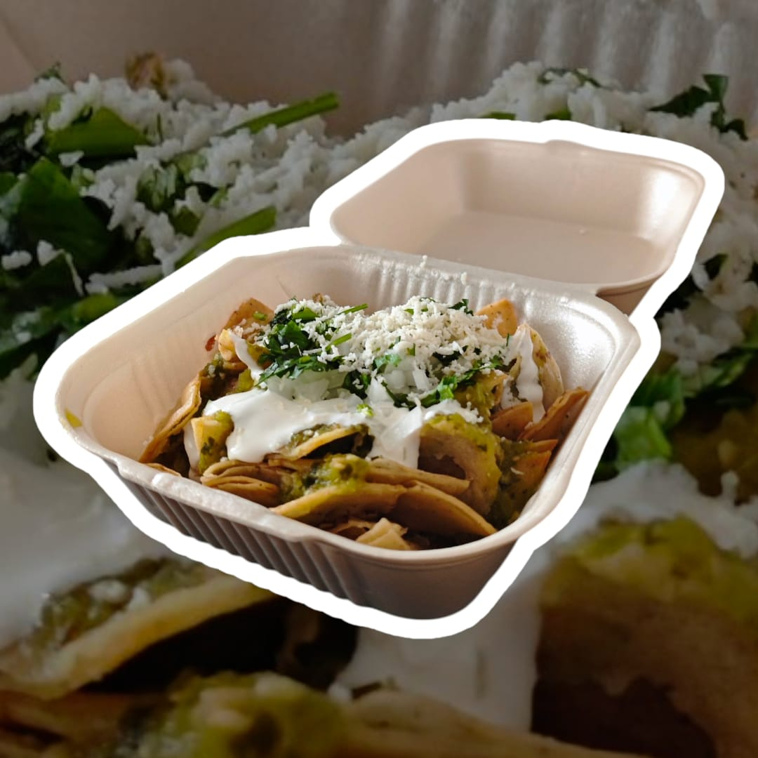Chilaquiles Verdes Con Queso