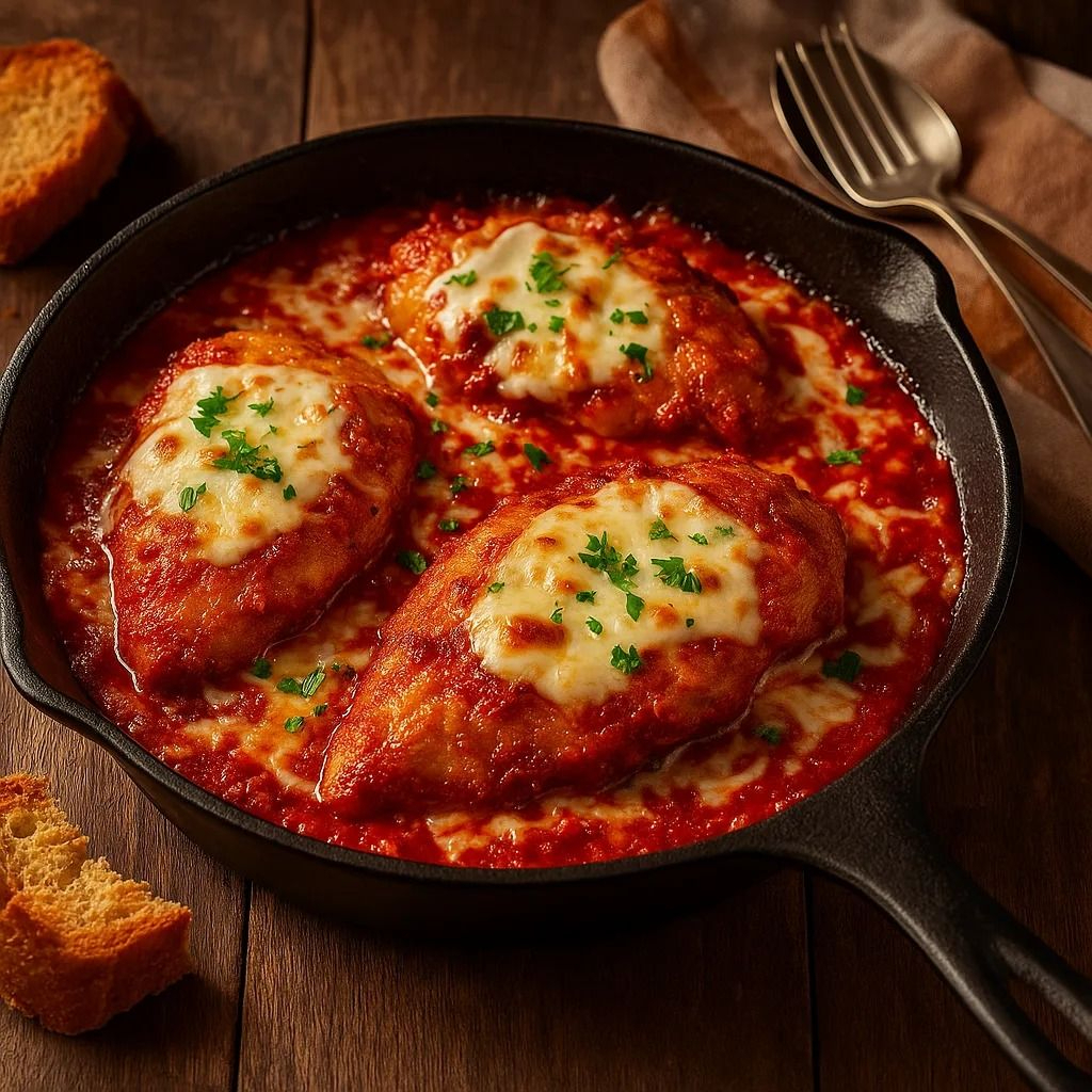 Filé de frango à parmegiana suculento, com queijo derretido e molho caseiro, servido com arroz soltinho, feijão temperado e batata frita crocante — tudo separadinho pra saborear cada detalhe! 🍛🥩🍟