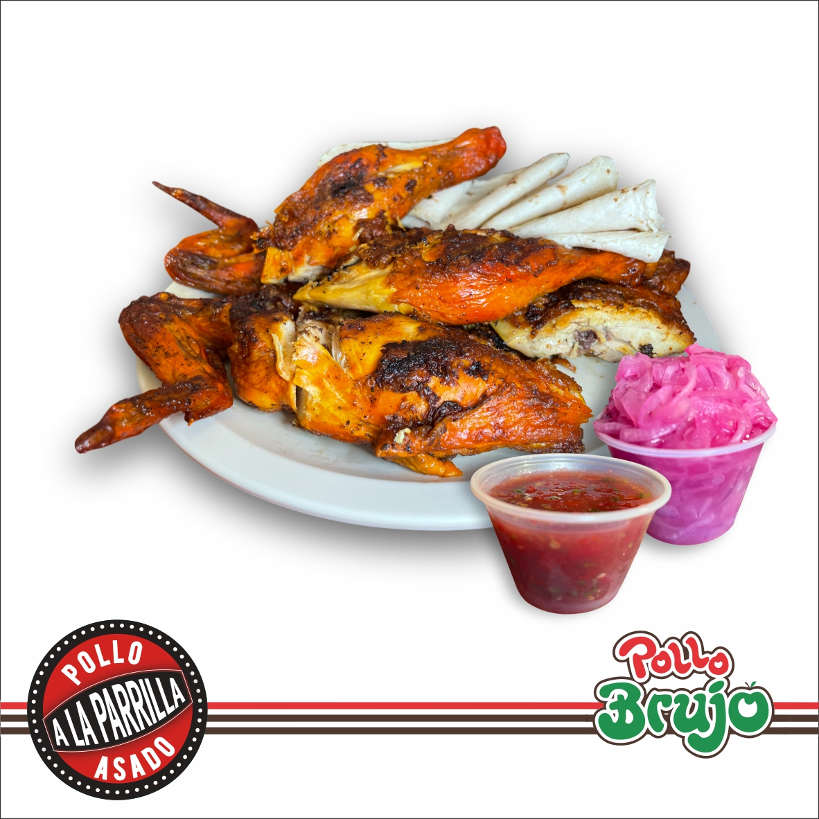 Tres Cuartos de Pollo Asado