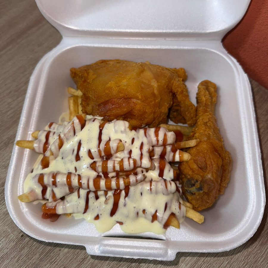 Porción Muslo y Cadera con Papas