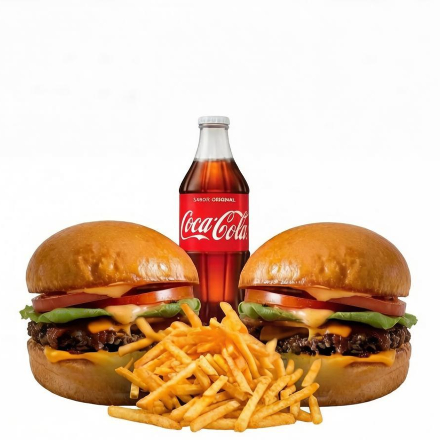 2 X BACON 1 BATATA 1 COCA 600 ML