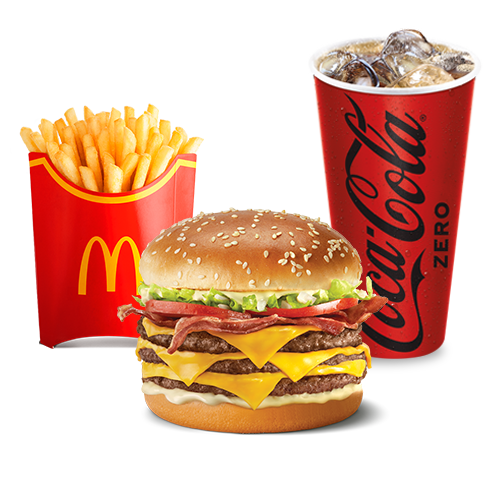 McTrío Grand Bacon Deluxe Triple grande