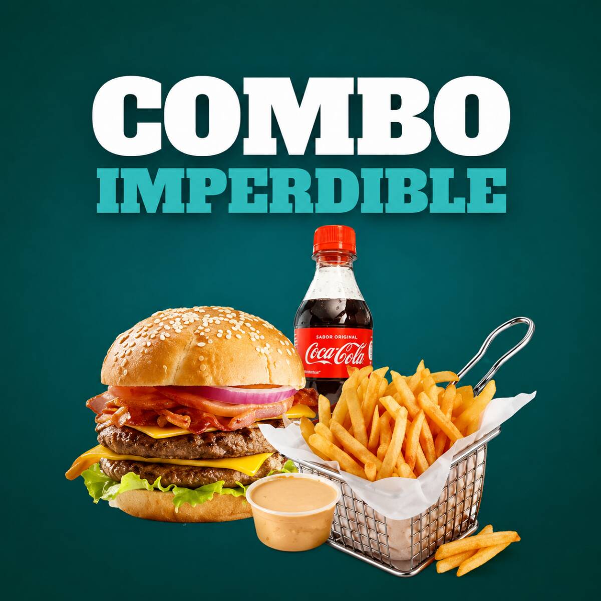 Combo Imperdible 🍔🍟🍺