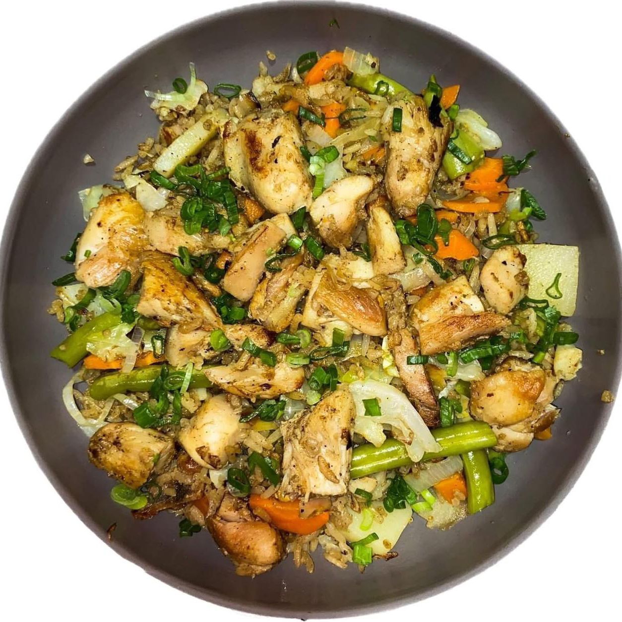 Arroz y Noodles de Pollo
