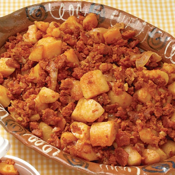 Chuleta ahumada a la mexicana