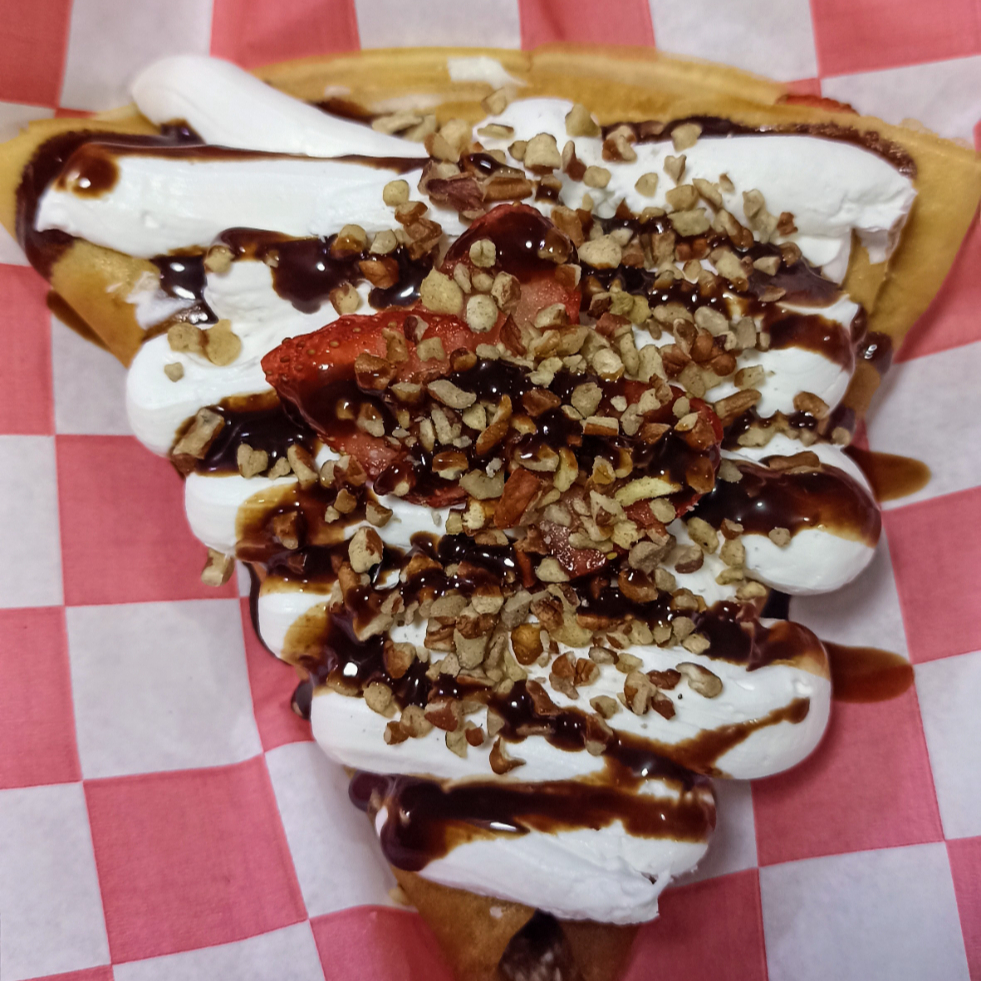 Crepa NUTELLA Platano, Fresas y Crema Batida