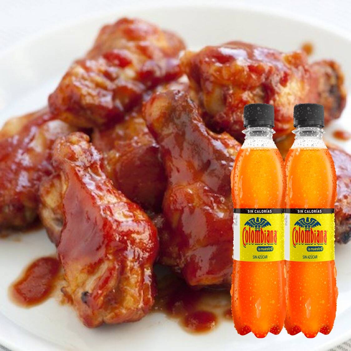 20 Piezas Haps Wings 2 Gaseosas