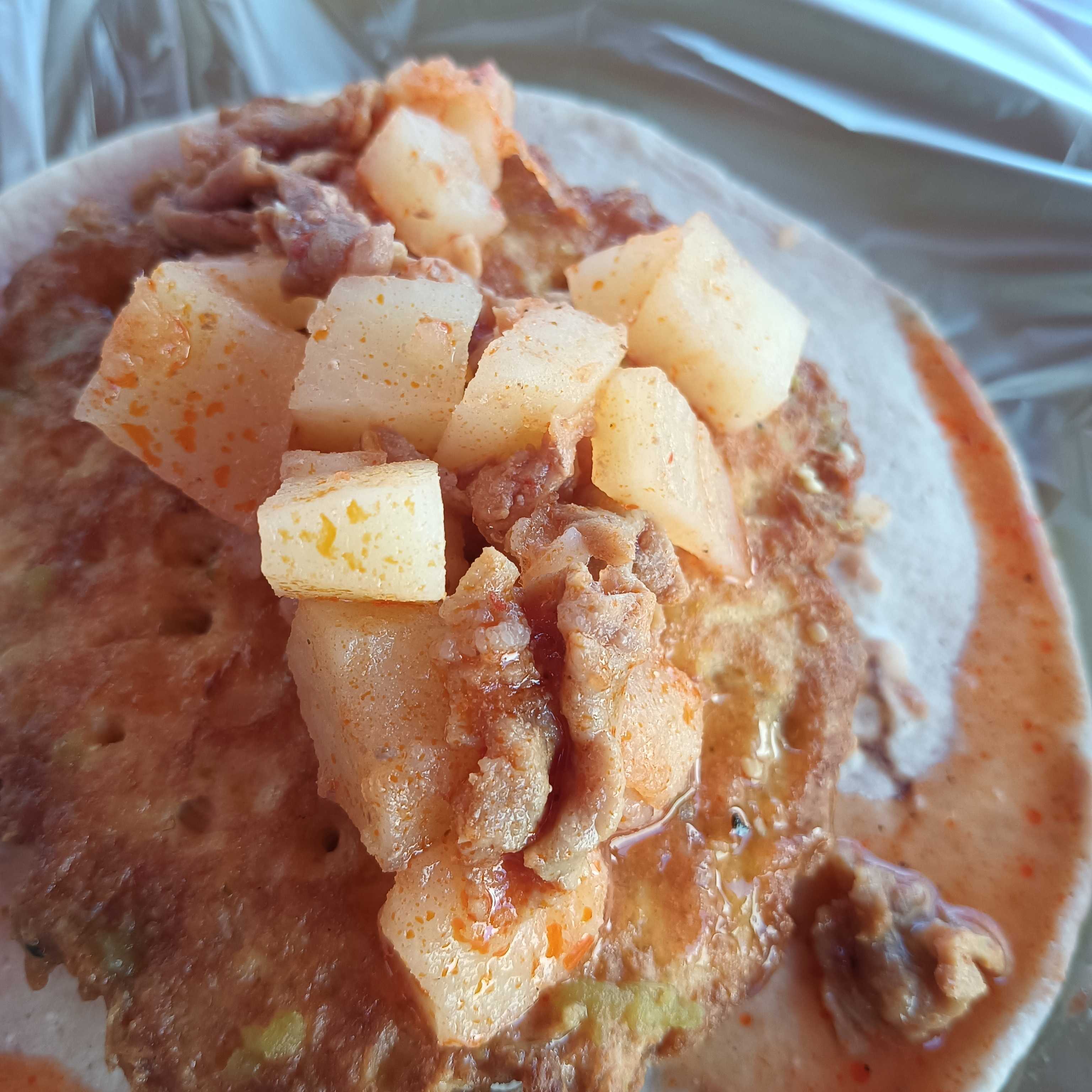 Tortita de Pollo con Salsa de Papas