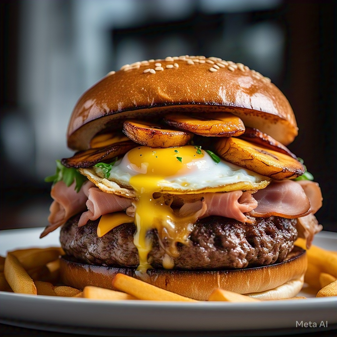 Hamburguesa  criolla en combo