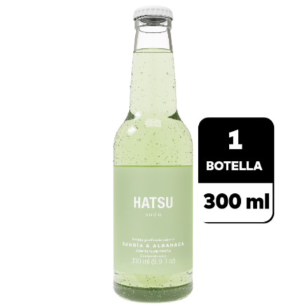 Soda Hatsu Sandia Albahaca 300 ml