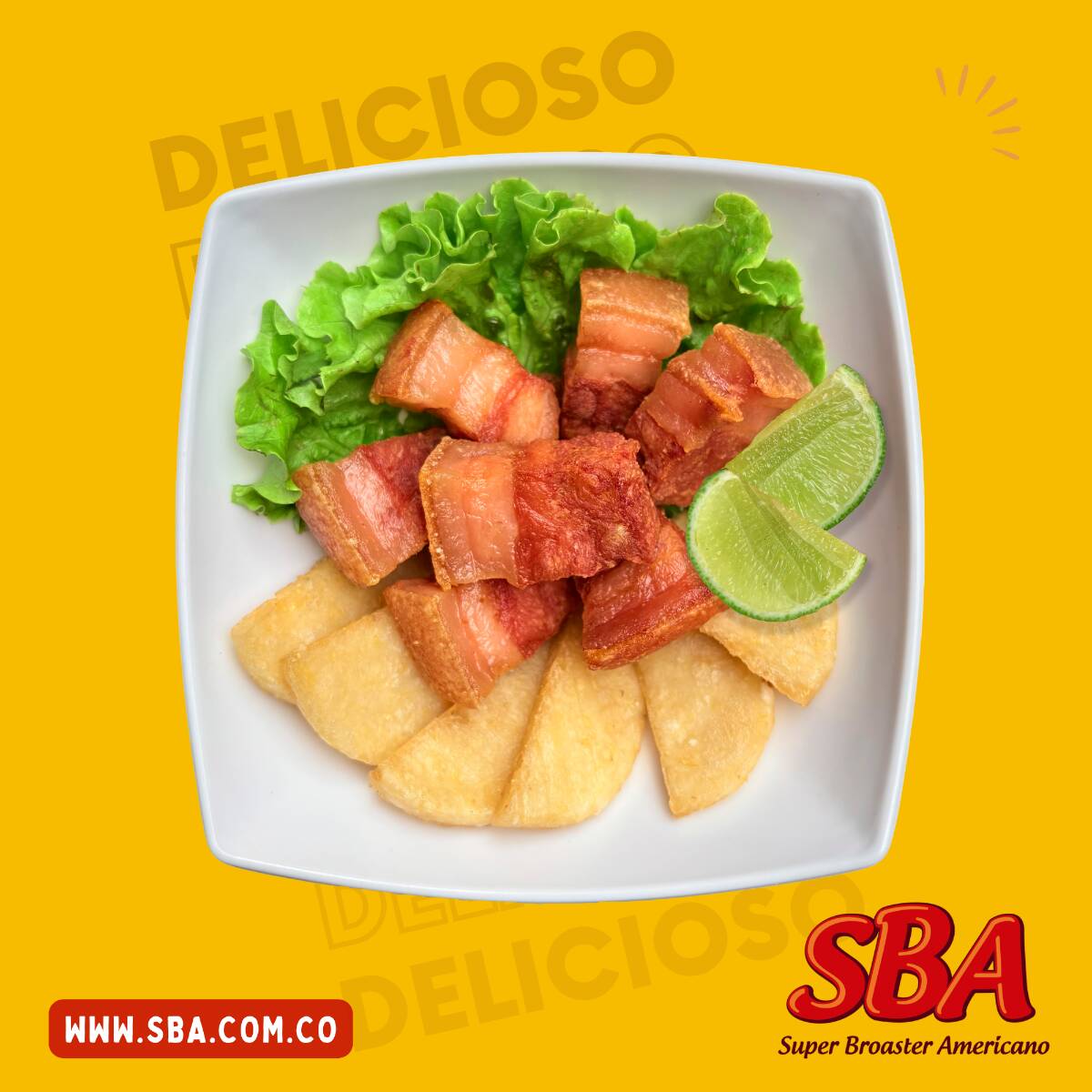Chicharrón con Arepa