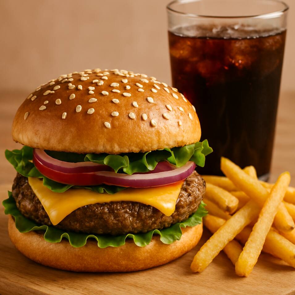 La Burger de la casa + Chesco