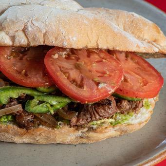 Torta de Arrachera