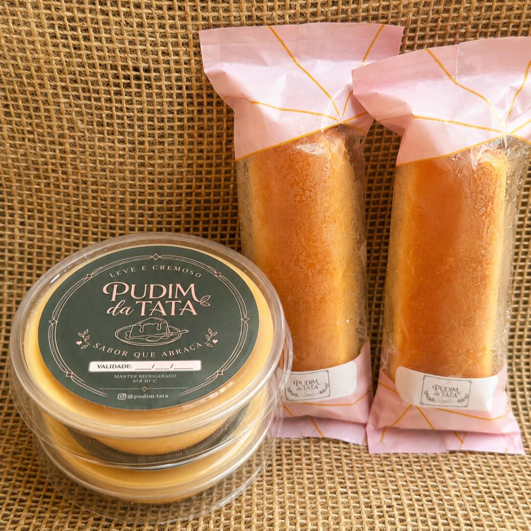 2 pudins de 150g + 2 geladinhos sabor tradicional.