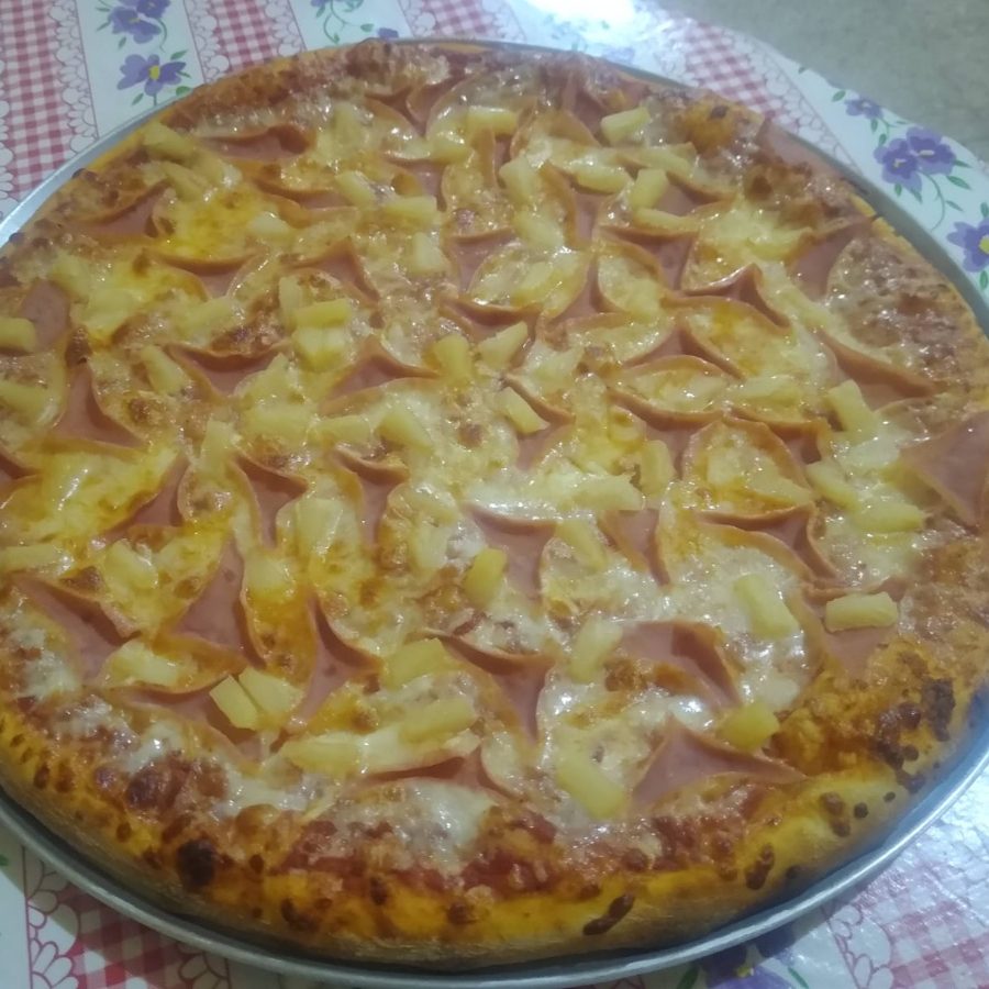 pizza chica hawaiana