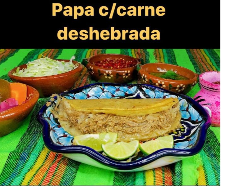 3 Papa C/deshebrada + Bebida