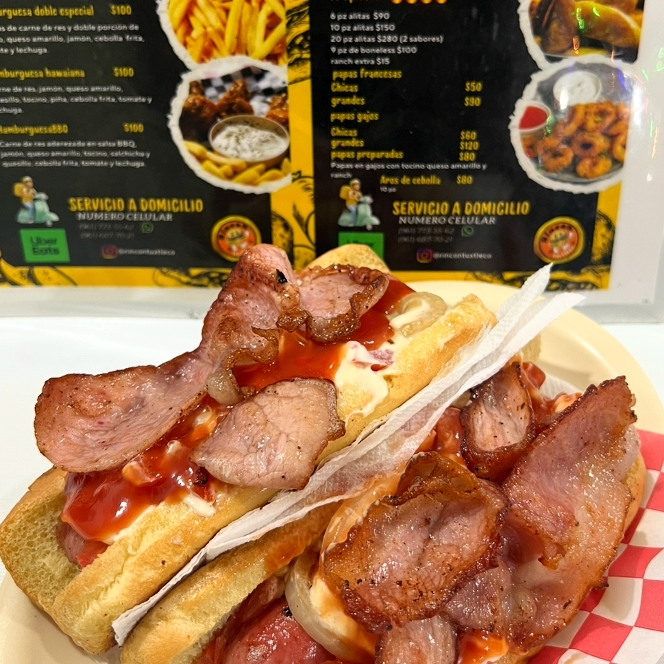 Hot Dog Sencillo con Tocino