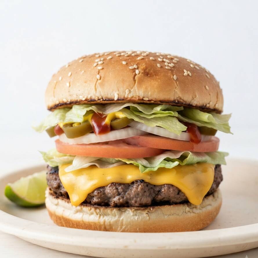 Hamburguesa de Arrachera